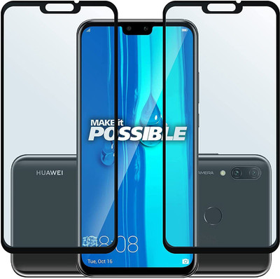 1DOLLAR Edge To Edge Tempered Glass for Huawei Y9 2019 -11D (Packof 3)(Pack of 3)