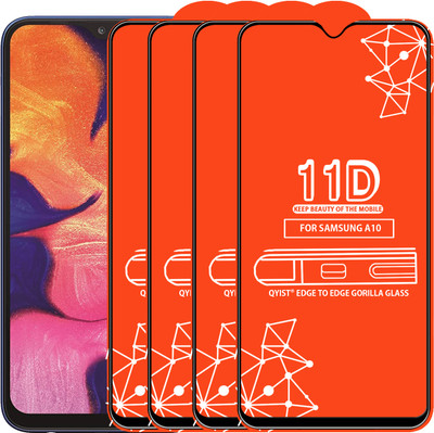 Qyist Edge To Edge Tempered Glass for Samsung Galaxy A10(Pack of 4)