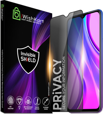iWishKart Edge To Edge Screen Guard for vivo T2x 5G, vivo T2x, T2x, Premium Privacy Military grade Edge to Edge Premium gorilla glass with Self Installation Guide - Wet & Dry wipes, Dust Absorber [With Warranty](Pack of 1)