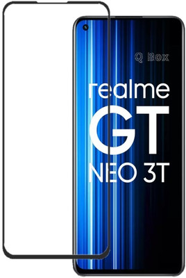 Q Box Edge To Edge Tempered Glass for Realme GT Neo 3T(Pack of 1)