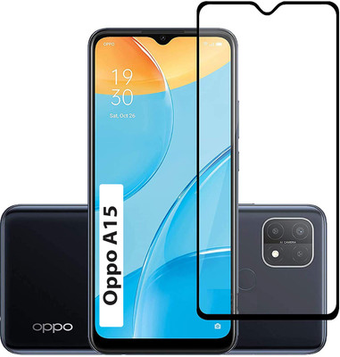 iCopertina Edge To Edge Tempered Glass for Oppo A15(Pack of 1)