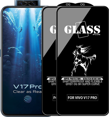 Qyist Edge To Edge Tempered Glass for VIVO V17 PRO(Pack of 2)
