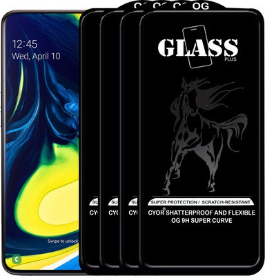 CYOR Edge To Edge Tempered Glass for SAMSUNG A90(Pack of 4)
