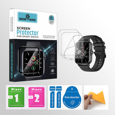 SOMTONE Edge To Edge Tempered Glass for Maxima Max Pro Bold 1.81 inch Smartwatch 3 PROTECTOR + 3 WIPES + 3 DUST REMOVAL STICKER + 1 WIPER(Pack of 3) SOMTONE Edge To Edge Tempered Glass for Maxima Max Pro Bold 1.81 inch Smartwatch 3 PROTECTOR + 3 WIPES + 3 DUST REMOVAL STICKER + 1 WIPER(Pack of 3)