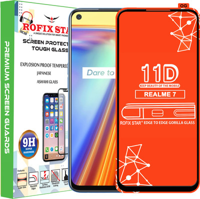 Rofix star Edge To Edge Tempered Glass for REALME 7(Pack of 1)