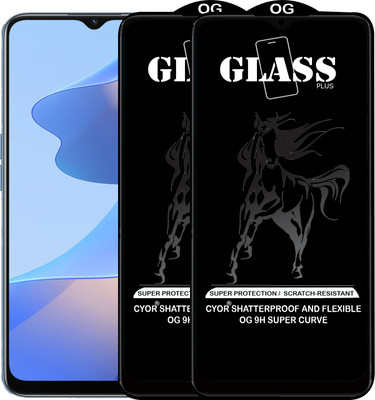 CYOR Edge To Edge Tempered Glass for OPPO A16S(Pack of 2)