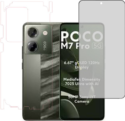 VAYUVAULT Edge To Edge Tempered Glass for POCO M7 Pro 5G(Pack of 2)