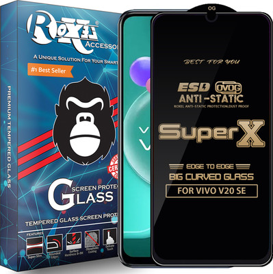 Roxel Edge To Edge Tempered Glass for VIVO V20 SE(Pack of 1)
