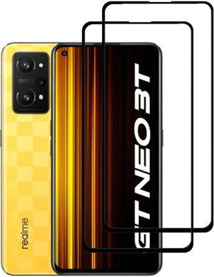INFINITYWORLD Edge To Edge Tempered Glass for Realme GT Neo 3T(Pack of 2)