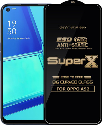 Qyist Edge To Edge Tempered Glass for OPPO A52(Pack of 1)