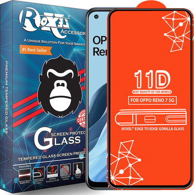 Roxel Edge To Edge Tempered Glass for Oppo Reno 7 5G(Pack of 1)