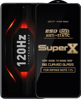 Qyist Edge To Edge Tempered Glass for INFINIX NOTE 11S(Pack of 1)