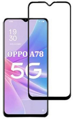 Bodoma Edge To Edge Tempered Glass for Oppo A78 4G(Pack of 1)