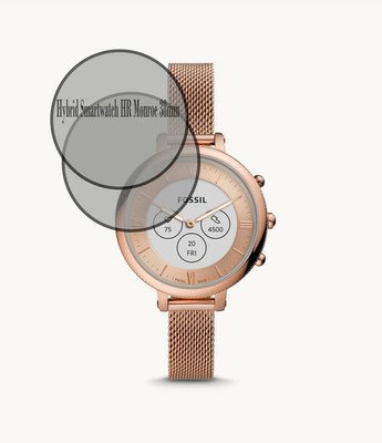 RapTag Edge To Edge Screen Guard for Zee Fossil Gen 5 The Carlayle HR 44mm Smartwatch [Bubble Proof 9h](Pack of 2)