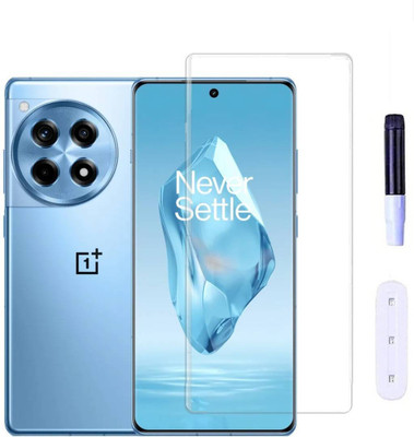 KadWaniya Edge To Edge Tempered Glass for Oneplus 11 5G, Oneplus 11R 5G, UV Curved Screen Protector(Pack of 1)