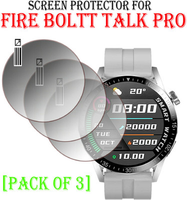 YCHROZE Edge To Edge Tempered Glass for Fire Boltt Talk Pro(Pack of 3)