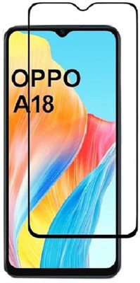 VAKIBO Edge To Edge Tempered Glass for Oppo A18(Pack of 1)