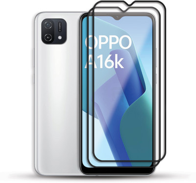 PROACCS Edge To Edge Tempered Glass for OPPO A16K(Pack of 2)