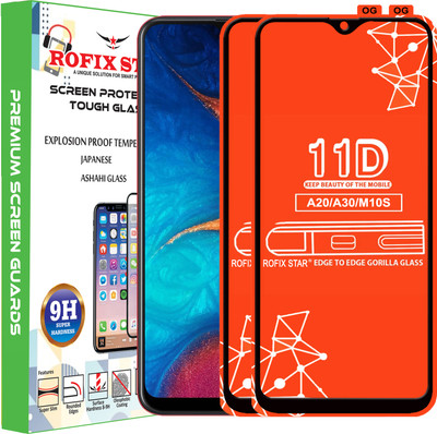 Rofix star Edge To Edge Tempered Glass for SAMSUNG GALAXY A30(Pack of 2)