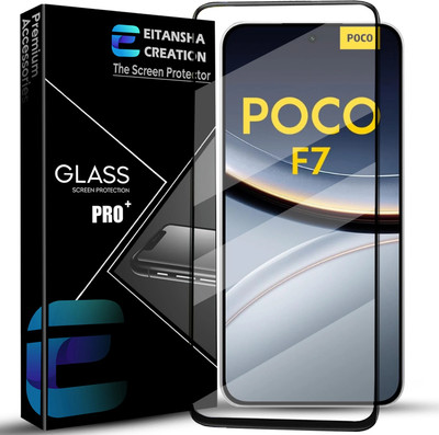 EITANSHA CREATION Edge To Edge Tempered Glass for Poco F7, Poco F7 5G(Pack of 1)