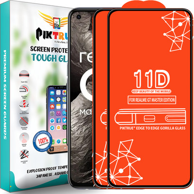 PikTrue Edge To Edge Tempered Glass for Realme Gt Master Edition(Pack of 2)