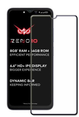 FwellT Edge To Edge Tempered Glass for Itel zeno 10 5G(Pack of 1)