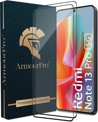 ArmourPro Edge To Edge Tempered Glass for Redmi Note 13 Pro 5G, Redmi Note 13 Pro, Redmi Note 13 5G, Redmi Note 13(Pack of 2)