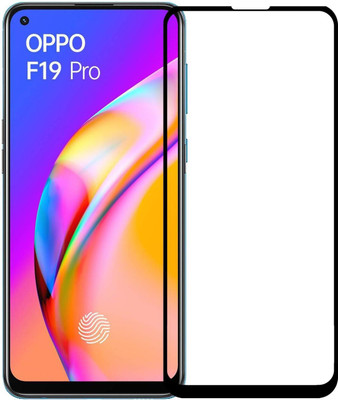 Karpine Edge To Edge Tempered Glass for Oppo F19 Pro(Pack of 1)