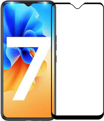Karpine Edge To Edge Tempered Glass for Tecno Spark 7(Pack of 1)