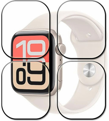 tombik Edge To Edge Tempered Glass for 2ff-Apple Watch SE 3(Pack of 4)