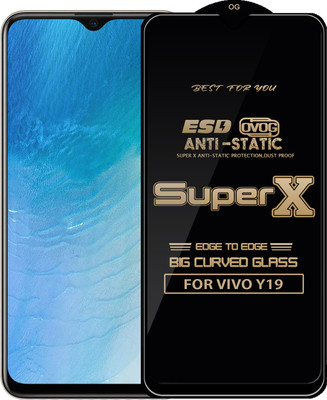 Qyist Edge To Edge Tempered Glass for VIVO Y19(Pack of 1)