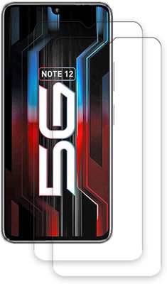SOMTONE Edge To Edge Tempered Glass for Infinix Note 12 Pro 5G TEMPERED GUARD FRONTP2(Pack of 2)