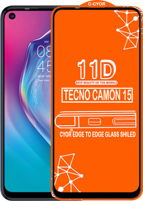 CYOR Edge To Edge Tempered Glass for TECNO CAMON 15(Pack of 1)
