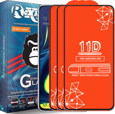 Roxel Edge To Edge Tempered Glass for Samsung Galaxy A80(Pack of 3)