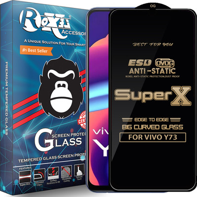 Roxel Edge To Edge Tempered Glass for VIVO Y73(Pack of 1)