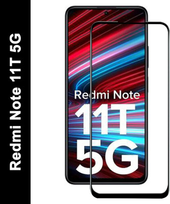 VAlight Edge To Edge Tempered Glass for REDMI Note 11T 5G, Premium Tempered glass with Self Installation Guide - Wet & Dry wipes,(Pack of 1)