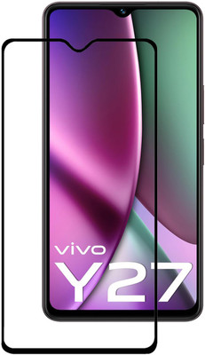 NKCASE Edge To Edge Tempered Glass for vivo Y27(Pack of 1)