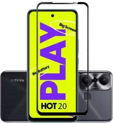 VDAT Edge To Edge Tempered Glass for Infinix HOT 20 Play, HOT 20 Play (screen protector), INFINIX HOT 12 Play(Pack of 1)