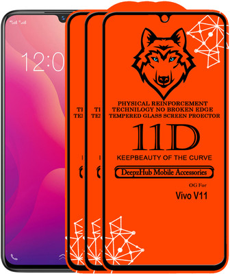 CRodible Edge To Edge Tempered Glass for Vivo V11(Pack of 3)