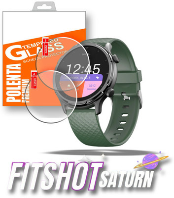 Dasiana Edge To Edge Tempered Glass for FITSHOT NEWLY LAUNCHED SATURN SMART WATCH(Pack of 2)