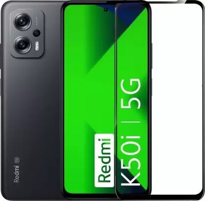 welldesign Edge To Edge Tempered Glass for Redmi K50i 5G, Mi Redmi K50i 5G, Mi K50i 5G(Pack of 1)