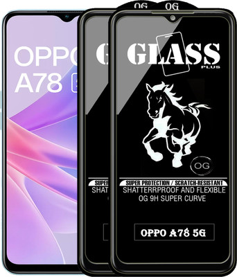PFOAM Edge To Edge Tempered Glass for OPPO A78 5G(Pack of 2)