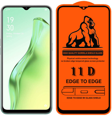 NaturalBuy Edge To Edge Tempered Glass for Oppo K1 (11D-9H GLASS)(Pack of 1)
