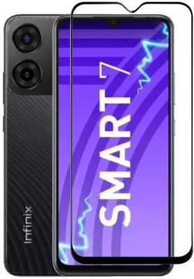 FwellT Edge To Edge Tempered Glass for Infinix Smart 7(Pack of 1)