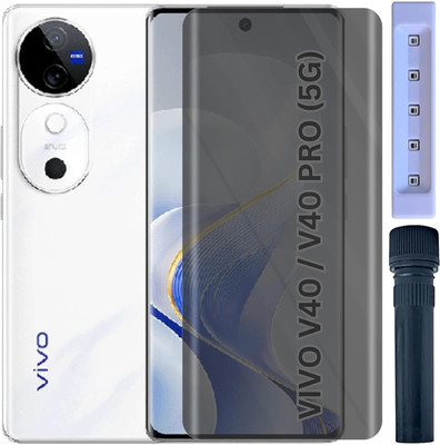 KGNCASE Edge To Edge Tempered Glass for Vivo V40 Pro 5(Pack of 1)