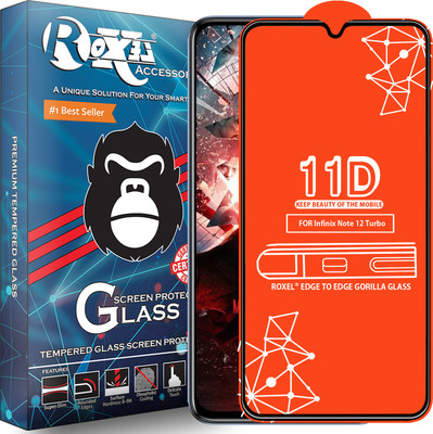 Roxel Edge To Edge Tempered Glass for Infinix Note 12 Turbo(Pack of 1)