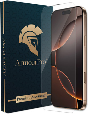 ArmourPro Edge To Edge Tempered Glass for Apple IPhone 16 Pro Max, IPhone 16 Pro Max, 16 Pro Max, Crystal Clear Glass with Anti Dust Filter(Pack of 1)