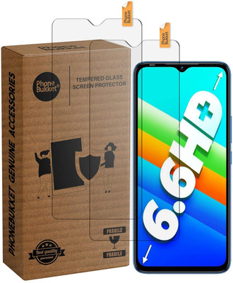 MobileBukket Edge To Edge Tempered Glass for Infinix Smart 6 HD(Pack of 2)