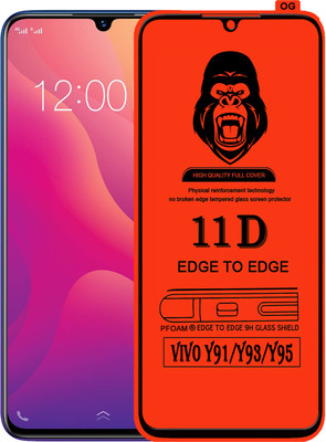 Laxdom Edge To Edge Tempered Glass for VIVO Y93(Pack of 1)