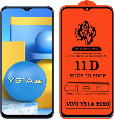 9H Edge To Edge Tempered Glass for Vivo Y51A -Premium_11D(Pack of 1)